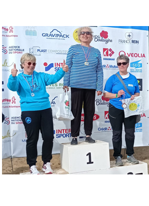 Nandini championne de longe-côte double-pagaie aux championnats Atlantique (Bretagne, Pays de la Loire, Nouvelle-Aquitaine)
