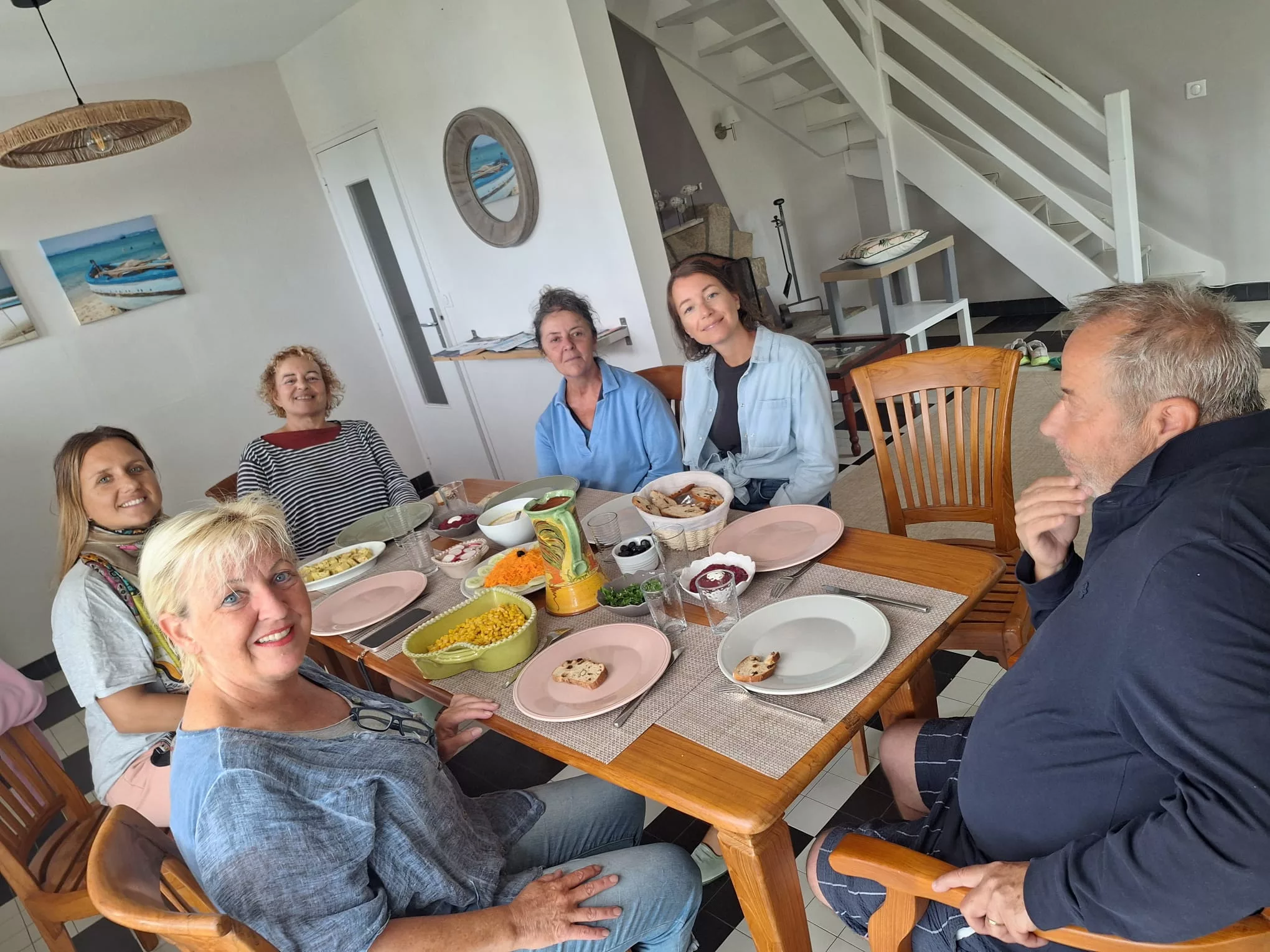 Repas1_0825 retraite Yoga et atelier cuisine végétarien en Bretagne