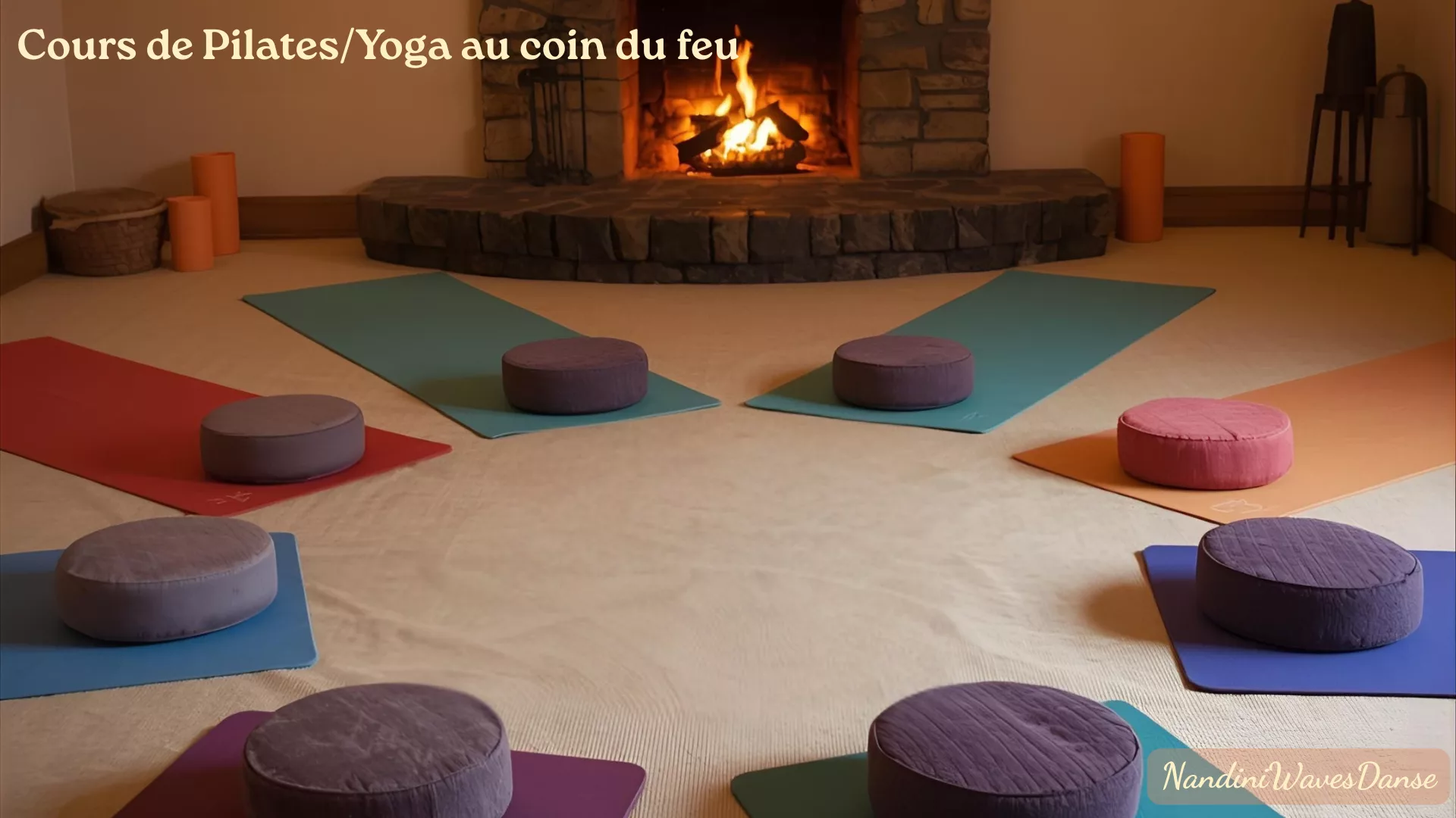Cours Pilates/Yoga au feu de bois !! Retraite vacances de la Toussaint-OXYrando-Bretagne-NandiniWavesDanse